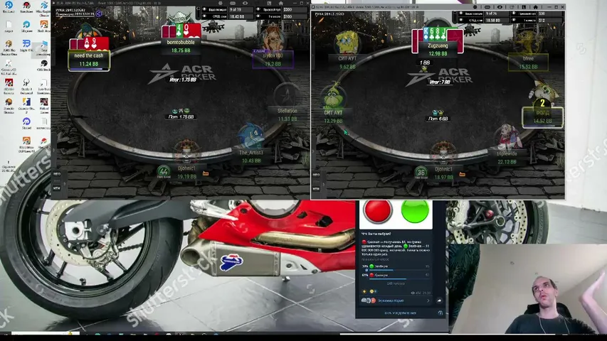 djohnic playing Monopoly Poker - Live Casino Stream