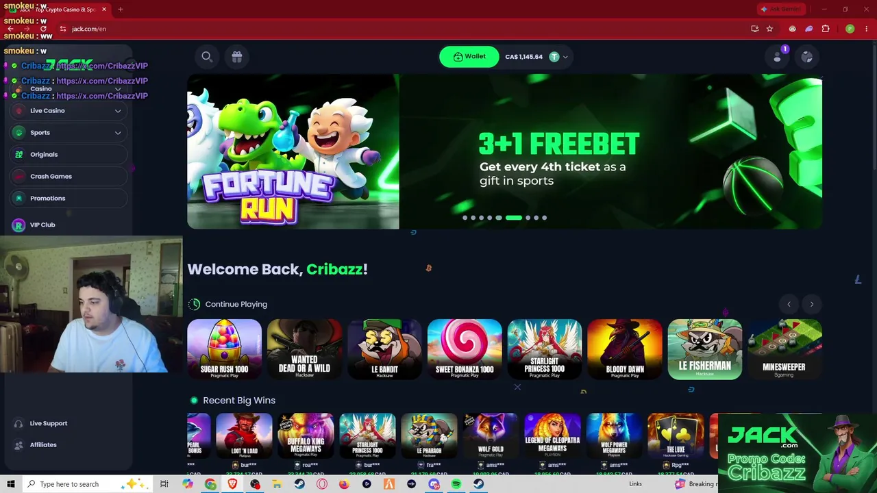 Gamba On Jack.com | Giving Away Money!