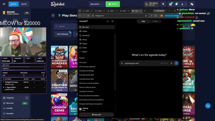 46K RAW RAINBET CODE: BEAN | 250K LEADERBOARD | 20K DAILY GIVEAWAYS | BEANTWITCH.COM | #AD
