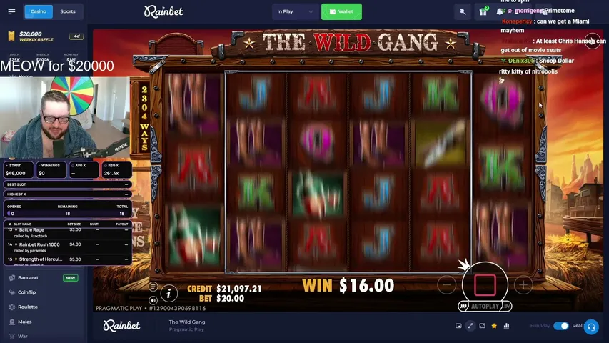 Bean playing Slots & Casino - Live Casino Stream