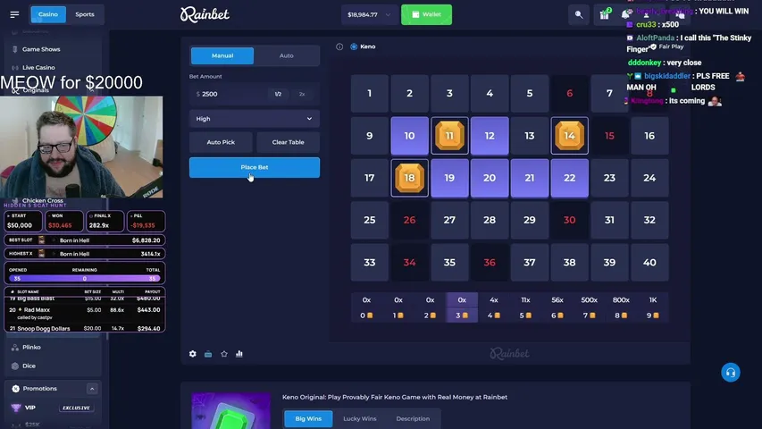 Bean playing Slots & Casino - Live Casino Stream