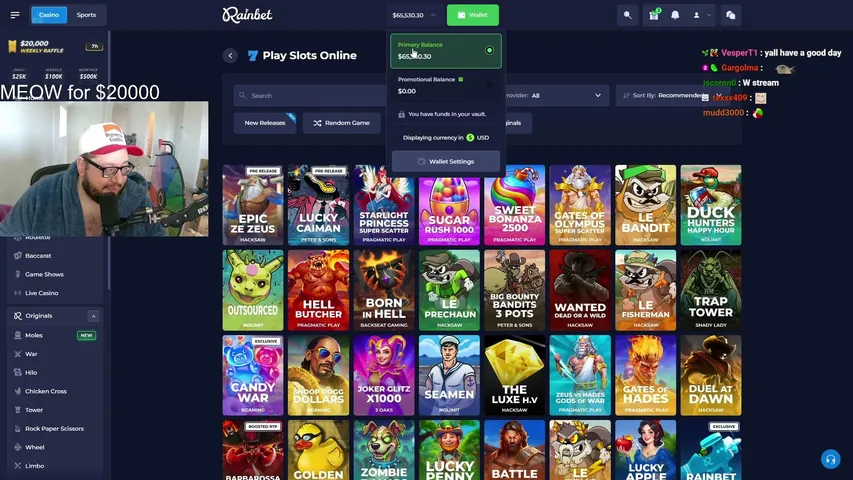 Bean playing Slots & Casino - Live Casino Stream
