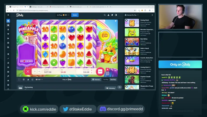 Eddie playing Slots & Casino - Live Casino Stream