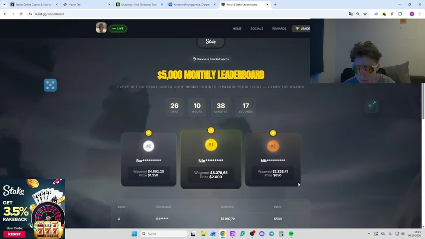 Resist_w playing Slots & Casino - Live Casino Stream