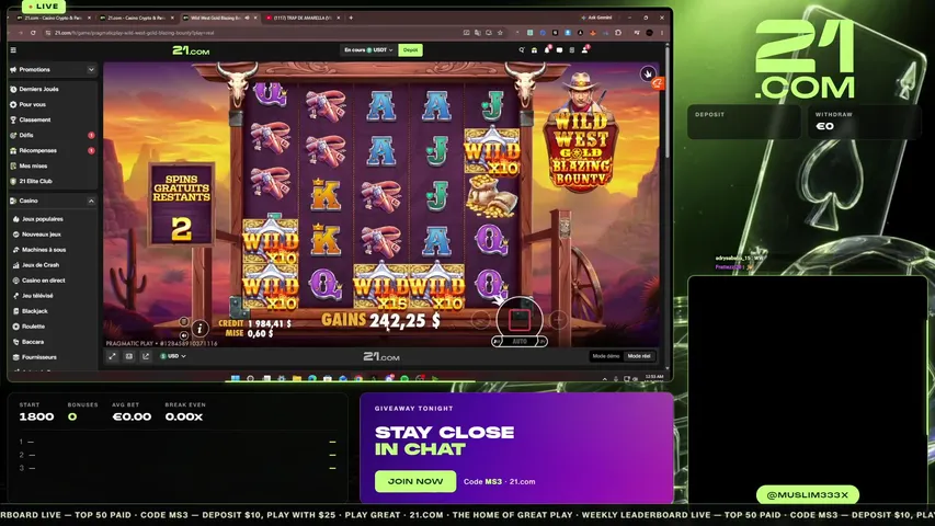 muslim333x playing Slots & Casino - Live Casino Stream