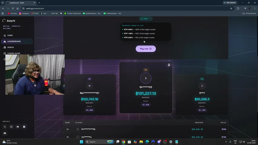 adeftwastaken playing Slots & Casino - Live Casino Stream