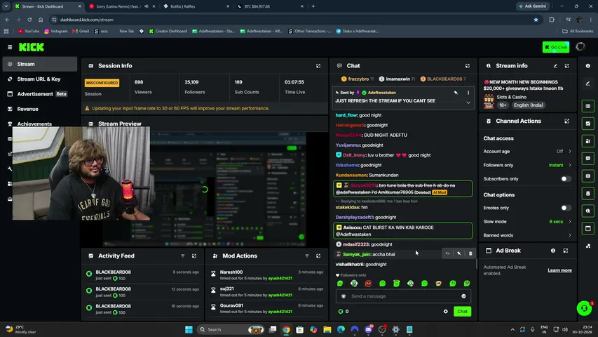 adeftwastaken playing Slots & Casino - Live Casino Stream