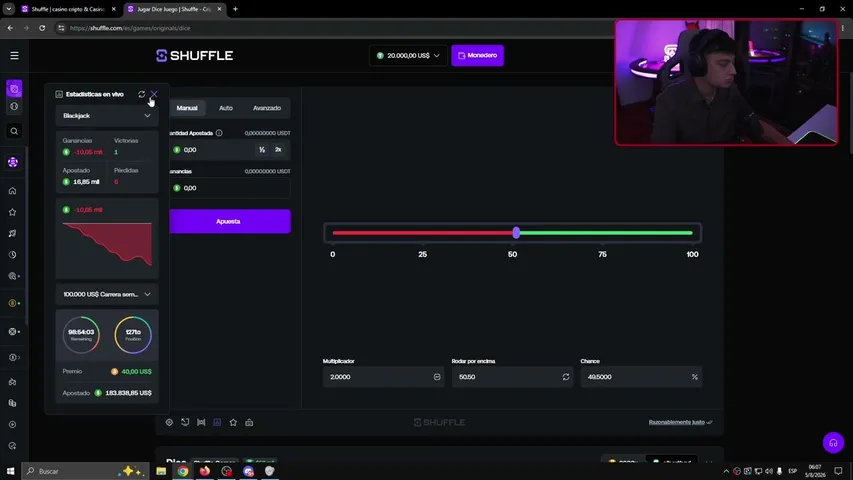 reynolddev playing Slots & Casino - Live Casino Stream