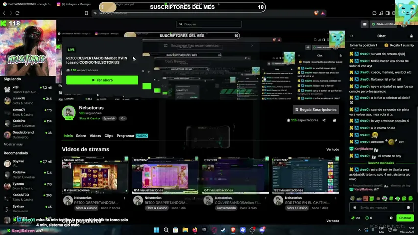 nelsotorius playing Slots & Casino - Live Casino Stream