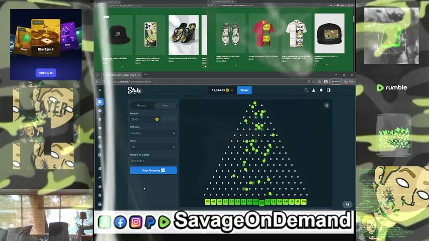 SavageOnDemandLiVE playing Slots & Casino - Live Casino Stream