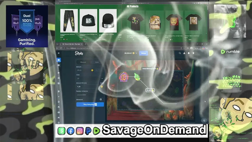SavageOnDemandLiVE playing Slots & Casino - Live Casino Stream