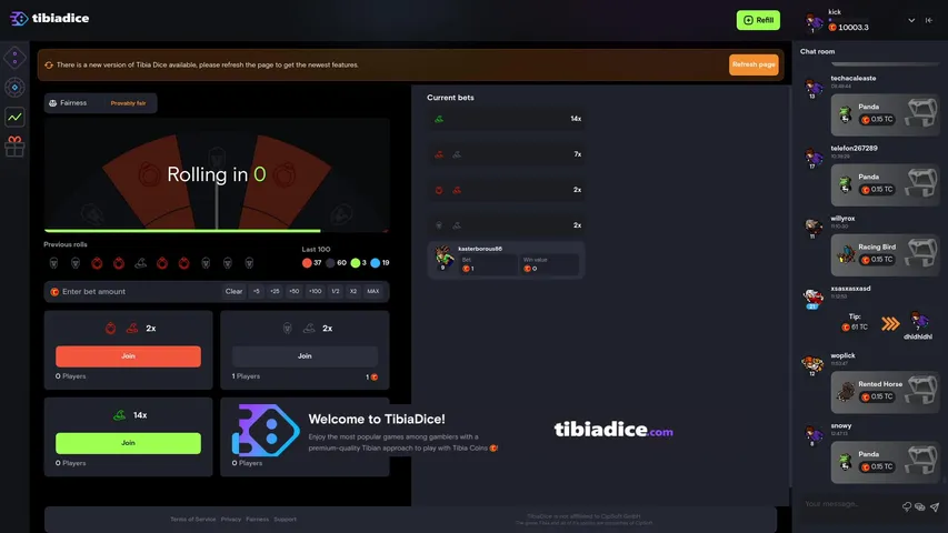 TibiaDice.com