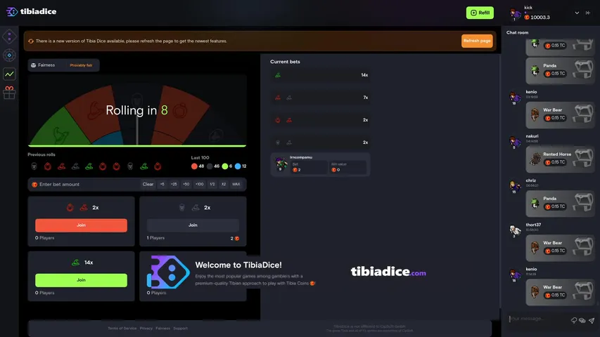 TibiaDice.com