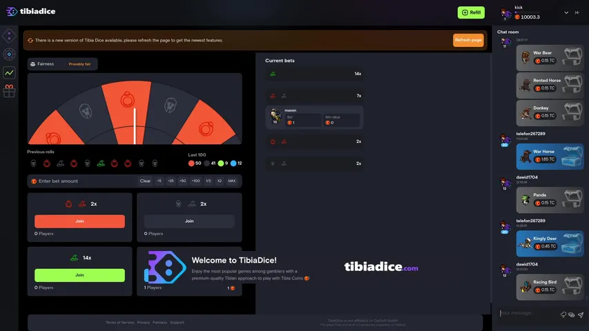 TibiaDice.com