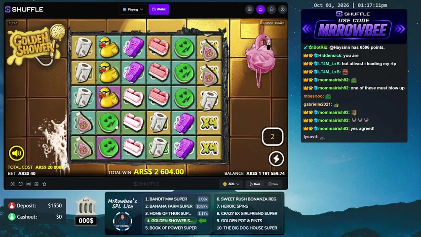 mrrowbee playing Slots & Casino - Live Casino Stream