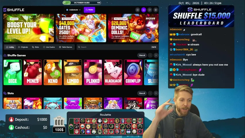 mrrowbee playing Slots & Casino - Live Casino Stream