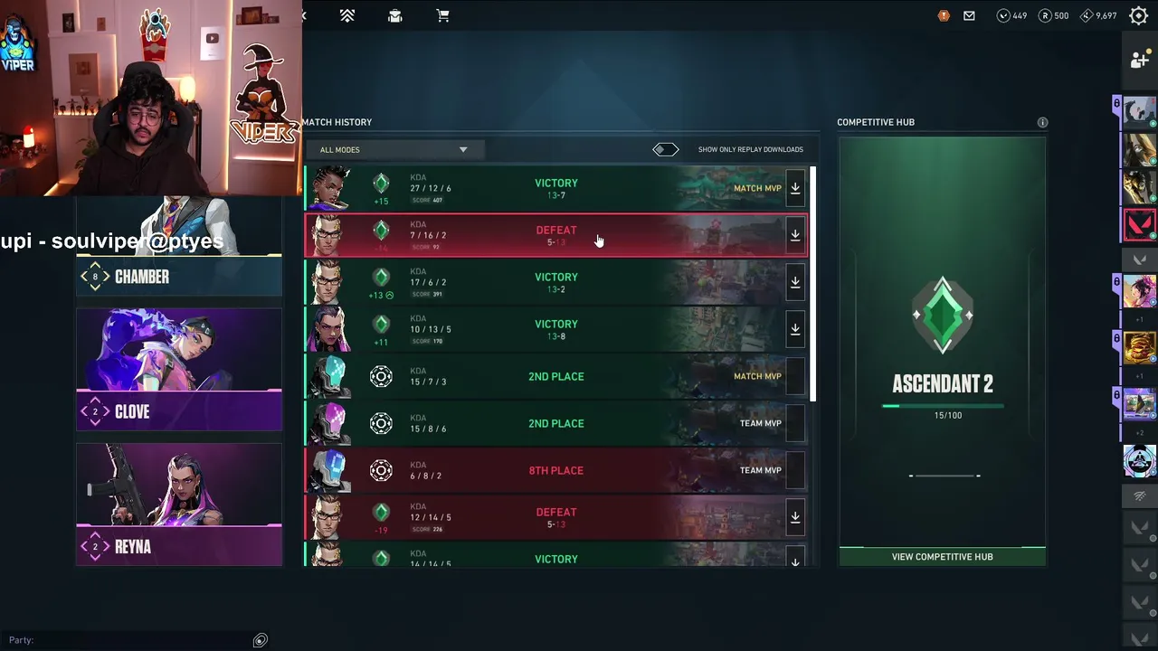 SouLVipeR live stream
