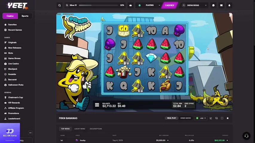 DEFAC3D playing Slots & Casino - Live Casino Stream