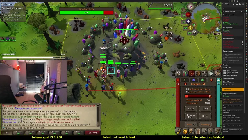 🔥FIRST EVER LEAGUES🔥 — COMPLETELY BLIND 😈 Demonic Pacts! | !clog !discord !links !botrix