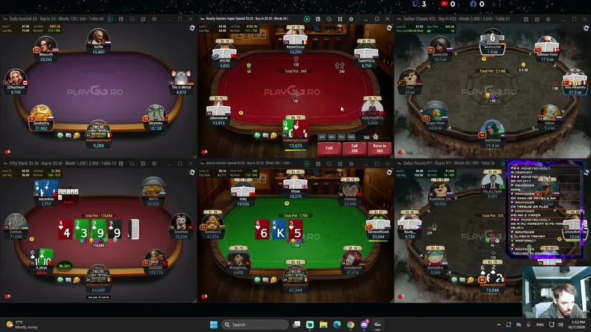 Martianu7 playing Poker - Live Casino Stream