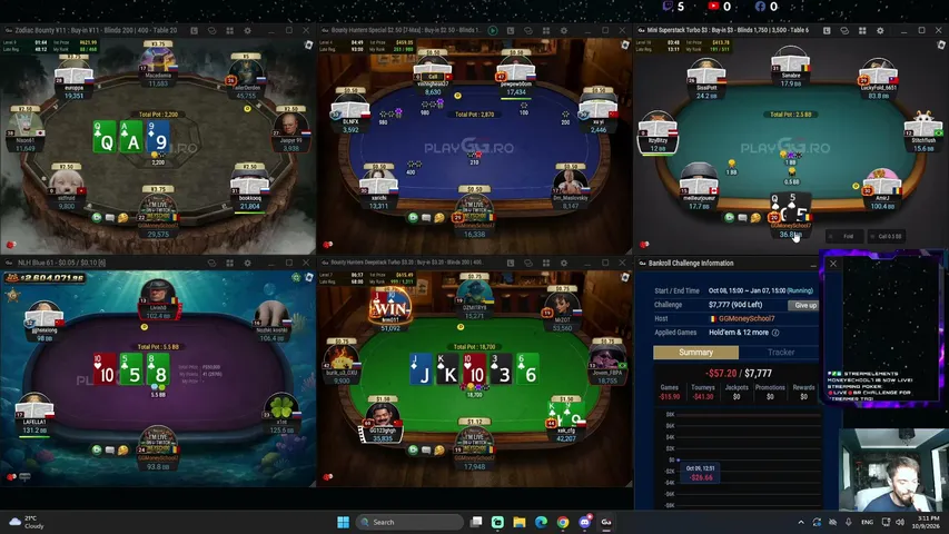 Martianu7 playing Poker - Live Casino Stream