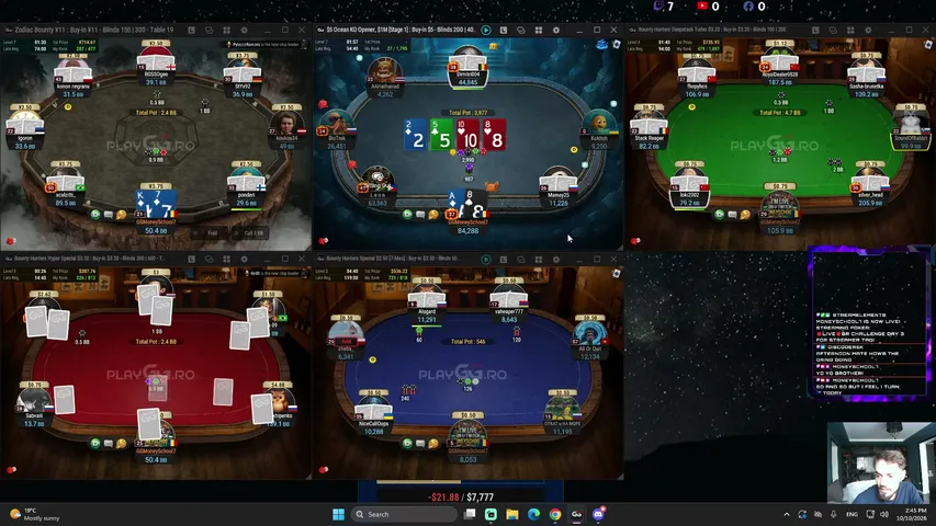 Martianu7 playing Poker - Live Casino Stream