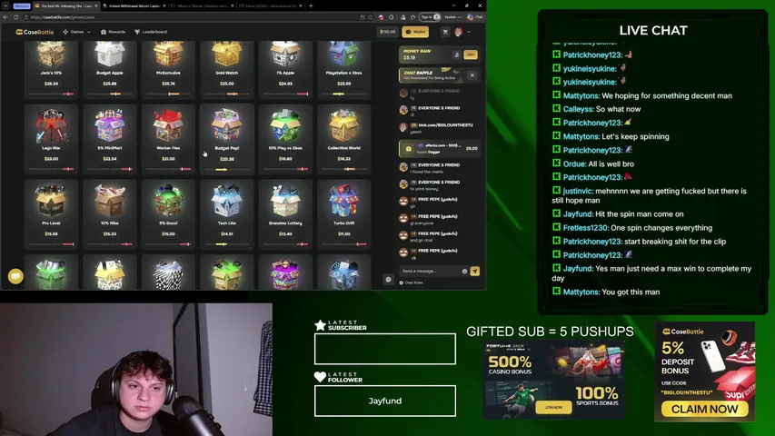 biglouinthestu: $2000 START ON FORTUNEJACK with GW