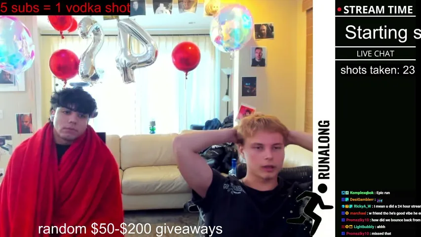 24 HOUR GAMBLING STREAM! | 5 SUBS FOR 1 SHOT | Random Big Giveaways