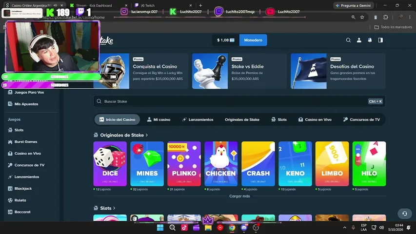 luchito2007 playing Slots & Casino - Live Casino Stream