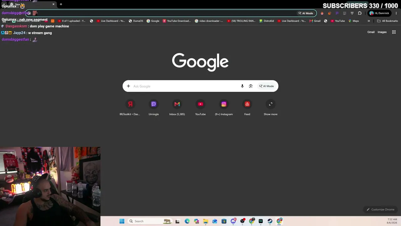 is he streaming today?
