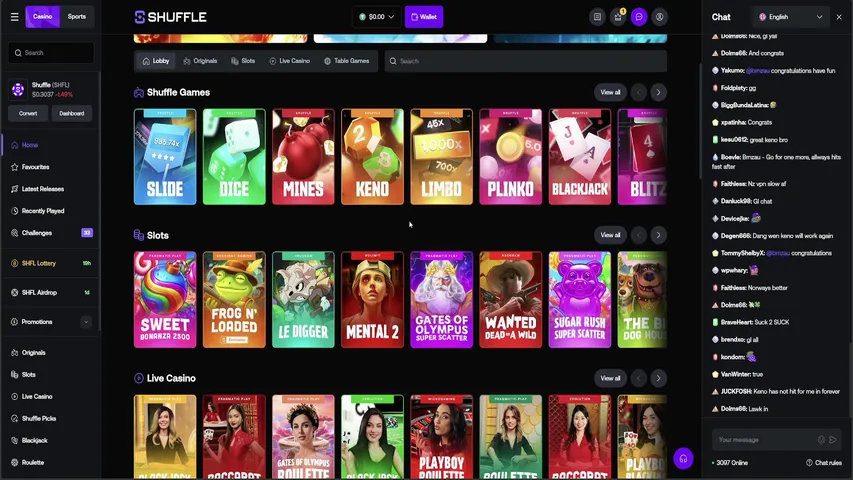 !SHUFFLE.COM CASINO ~ Slots hunt// BLACKJACK MASTER CLASS
