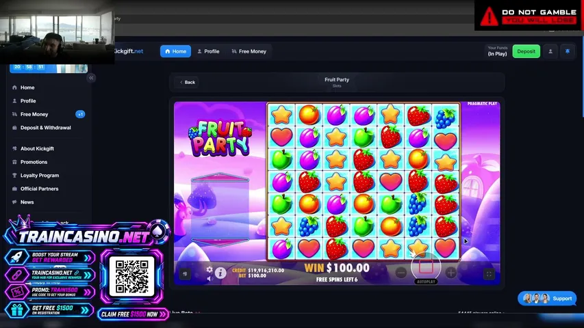 trainwreckcstevi playing Slots & Casino - Live Casino Stream