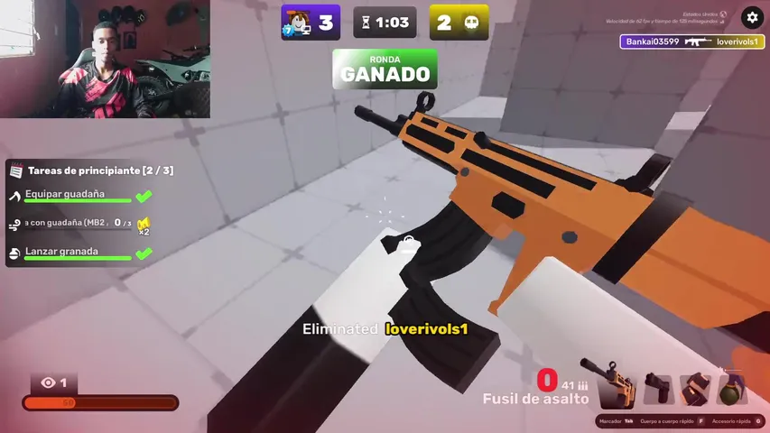 intentando ganar una partida