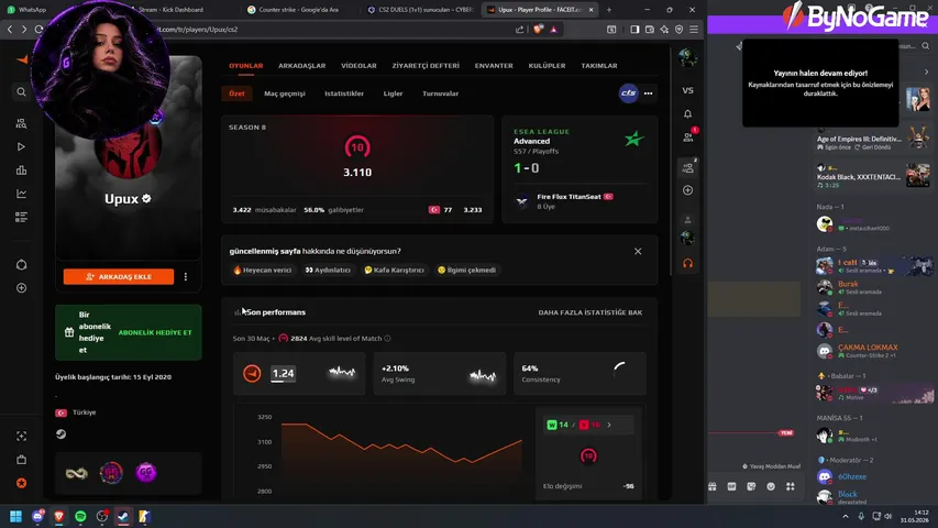 FACEIT KÖMÜR ELODAN KURTULUŞ| !dc !donate