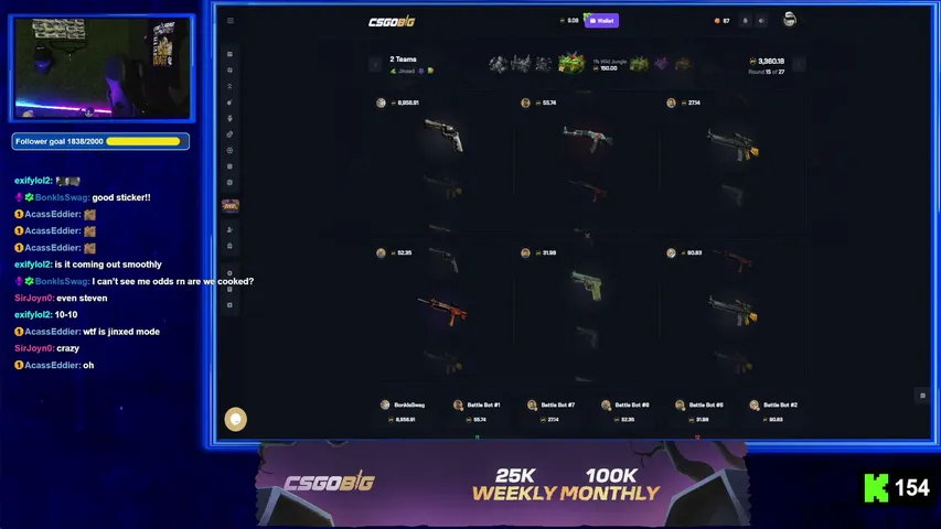 bonkisswag playing Slots & Casino - Live Casino Stream