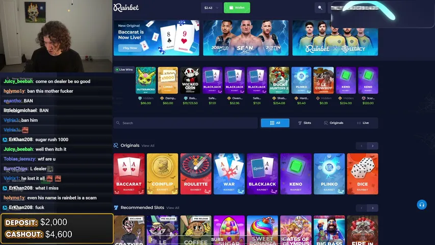 swaggambles playing Slots & Casino - Live Casino Stream