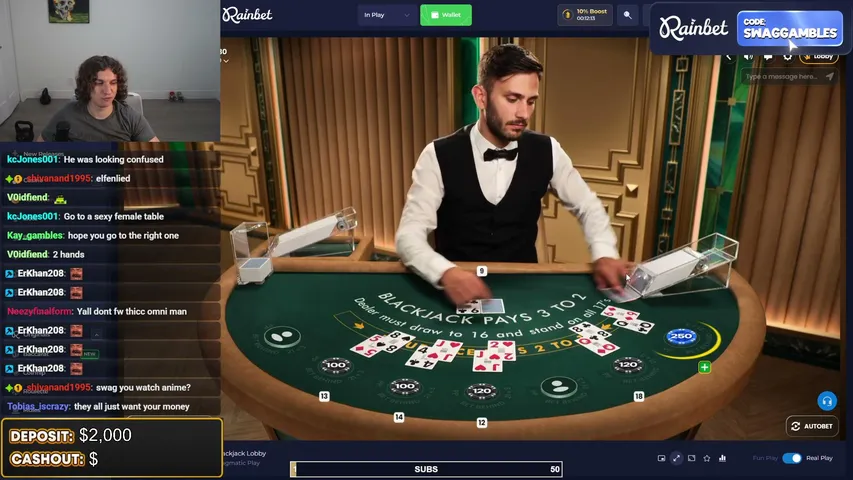 swaggambles playing Slots & Casino - Live Casino Stream