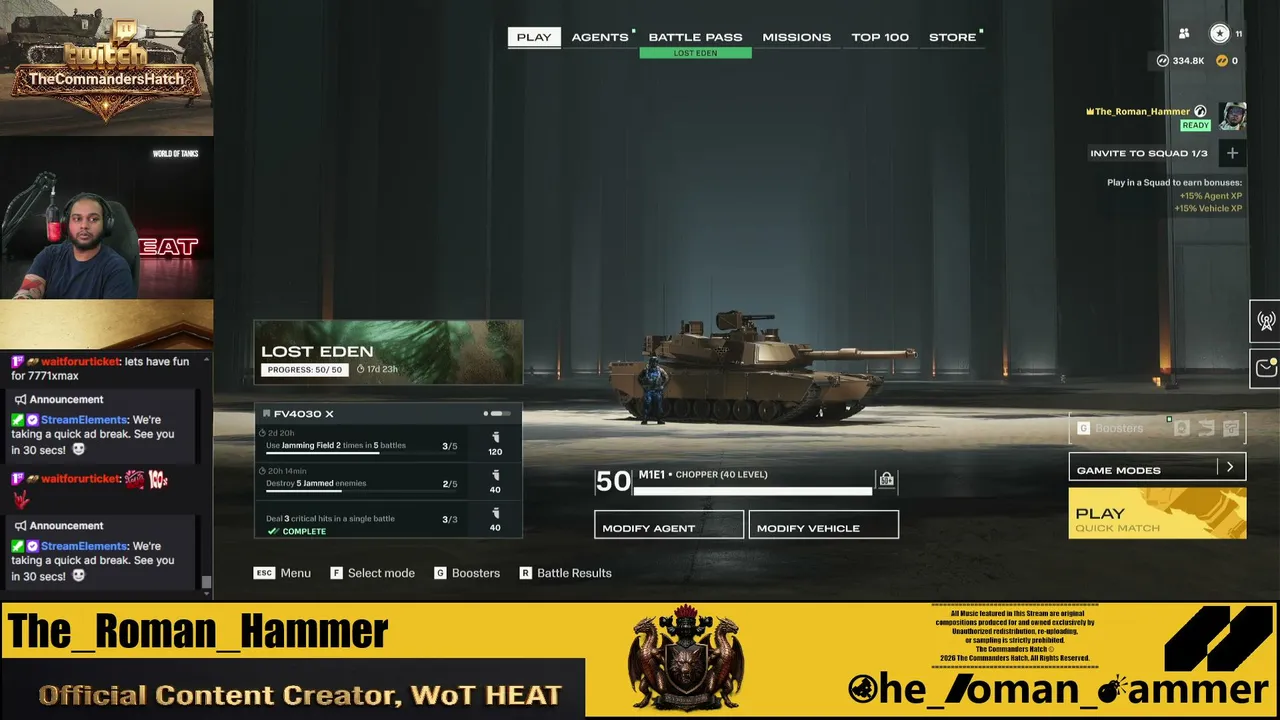 TheRomanHammer live
