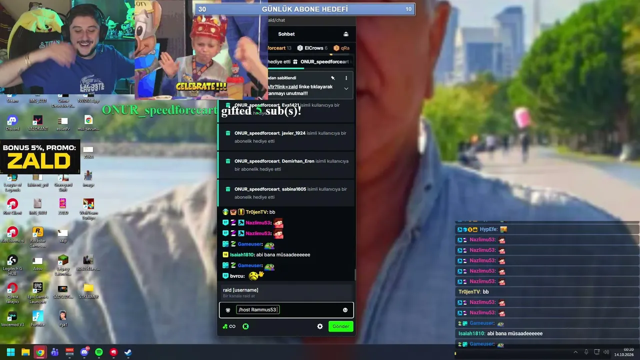 Zald live stream