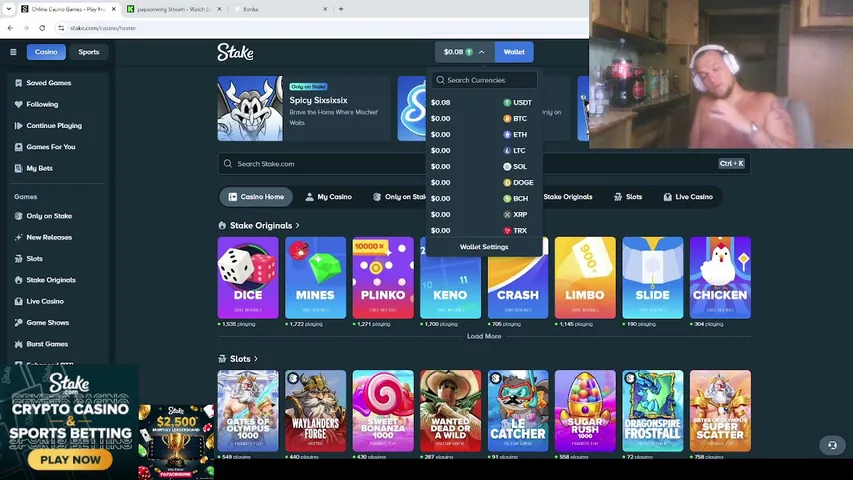 papaonwing playing Slots & Casino - Live Casino Stream