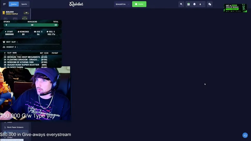 deanmoon362 playing Slots & Casino - Live Casino Stream