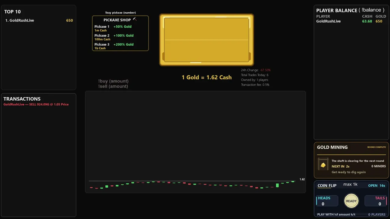 GoldRushLive live