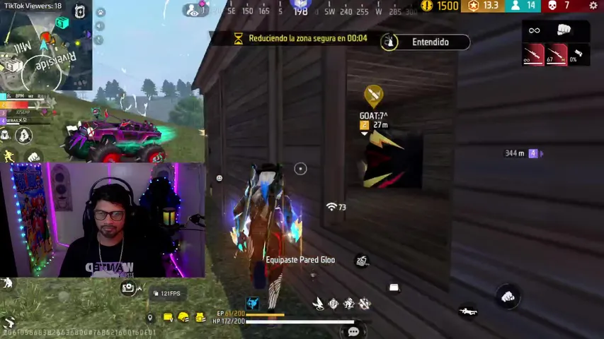 topeando free fire