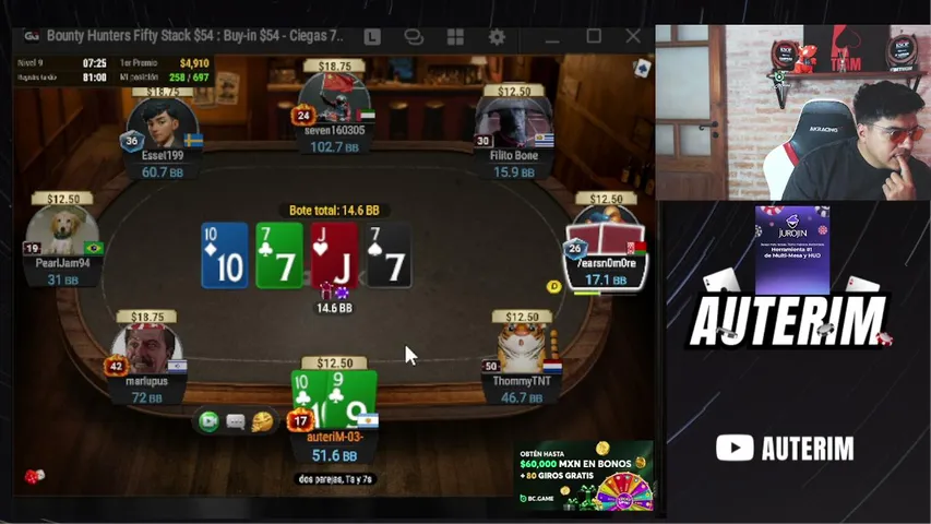 auteriM playing Poker - Live Casino Stream
