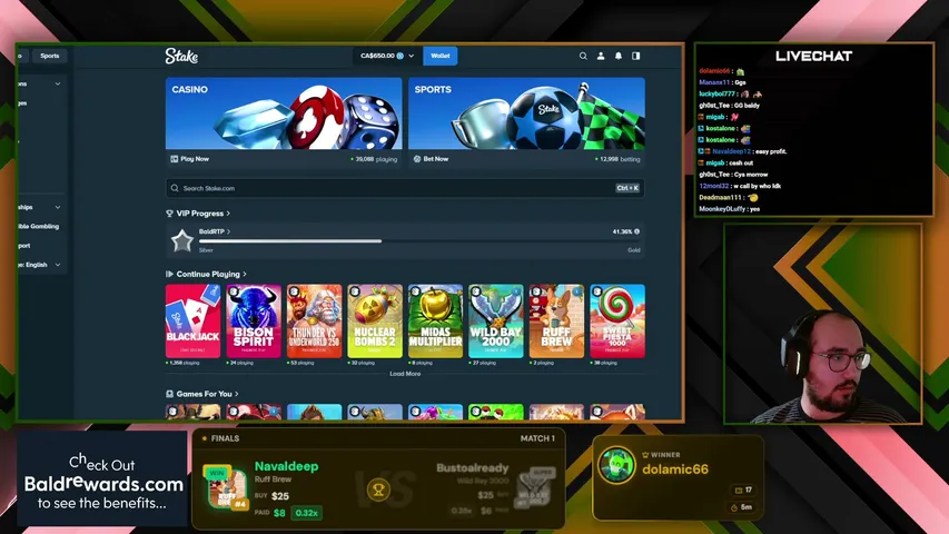 baldrtp playing Slots & Casino - Live Casino Stream