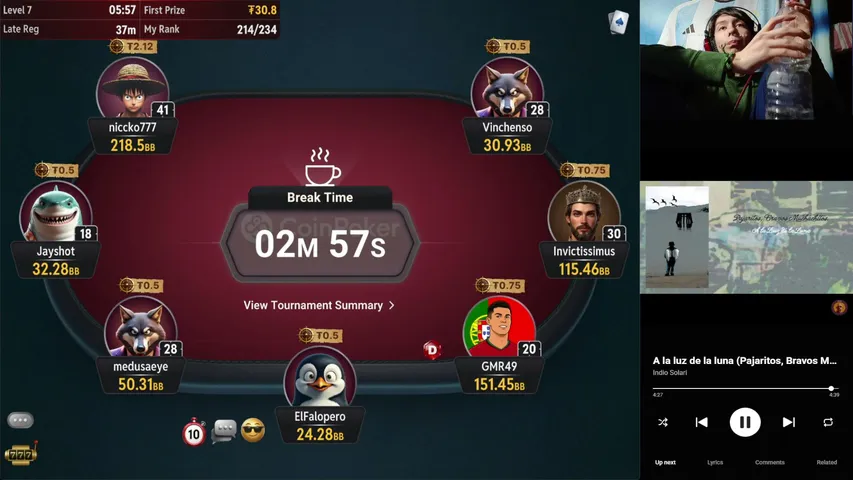 fiz-arg playing Poker - Live Casino Stream