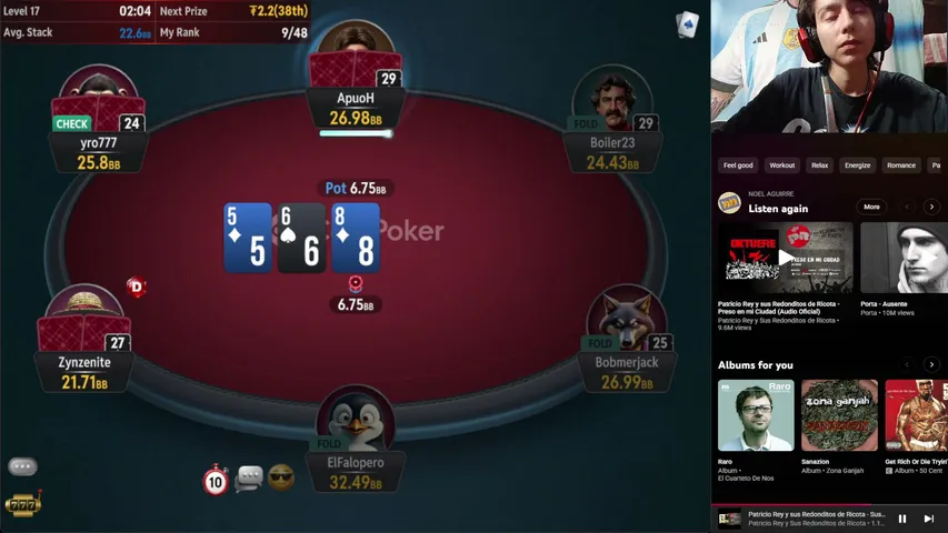 fiz-arg playing Poker - Live Casino Stream