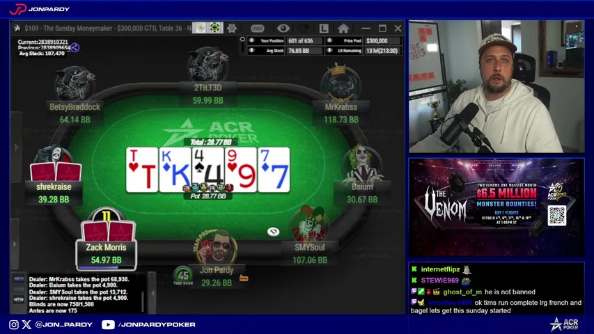 JonPardy playing Poker - Live Casino Stream